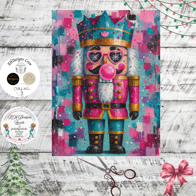Decoupage Starlight Sass Whimsical Nutcracker  Seidenpapier (Von Creator hochgeladen)