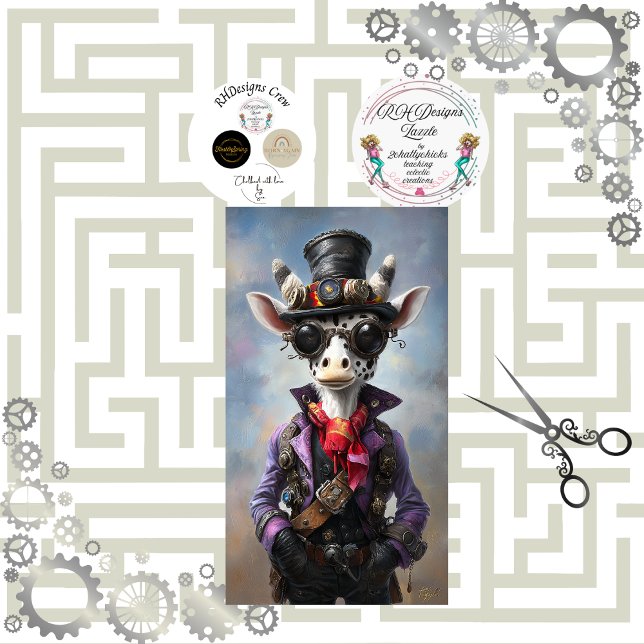 Decoupage Steampunk Fantasy Giraffe Seidenpapier (Von Creator hochgeladen)