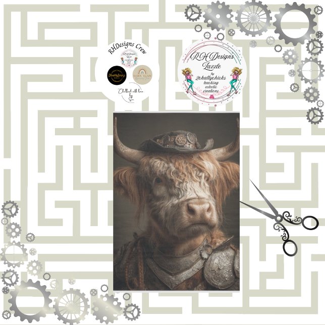 Decoupage Steampunk Highland Diesel Punk Machinery Seidenpapier (Von Creator hochgeladen)