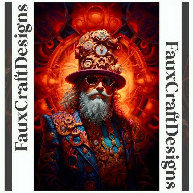 Decoupage Steampunk Hippy Male Imitate Ink 034 Seidenpapier (Von Creator hochgeladen)