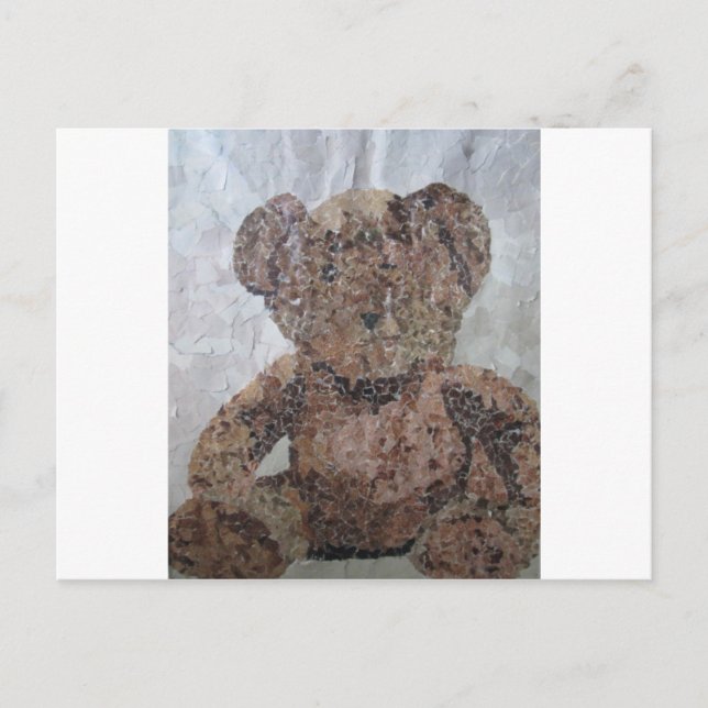 Decoupage Ted Postkarte (Vorderseite)