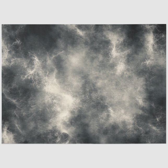 Decoupage Textured Black Silver White Imitats been Seidenpapier (Vorderseite)