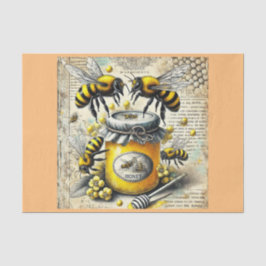 decoupage tissue paper met bijen seidenpapier