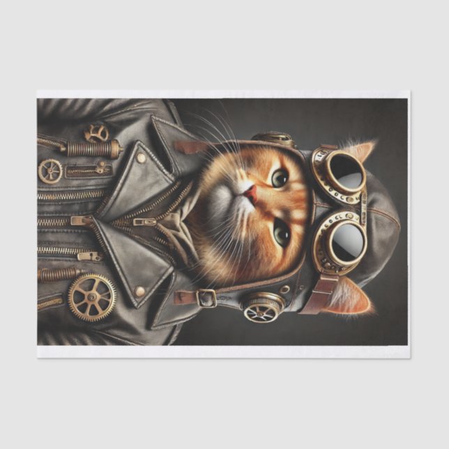 decoupage tissue paper , steampunk seidenpapier (Vorderseite)