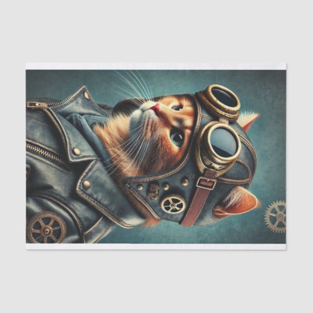 decoupage tissue paper , steampunk seidenpapier (Vorderseite)