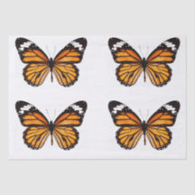 DECOUPAGE TISSUPAPIER : MONARCH-BUTTERFLY