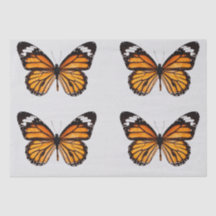 DECOUPAGE TISSUPAPIER : MONARCH-BUTTERFLY