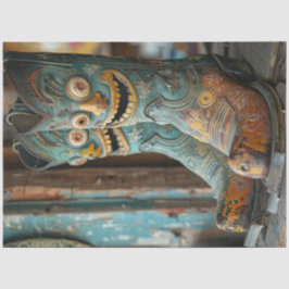 Decoupage Unique Cowboy Stiefel mit Gesichter Seidenpapier