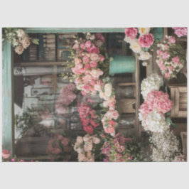 Decoupage Valentine Blume Shop Display Seidenpapier