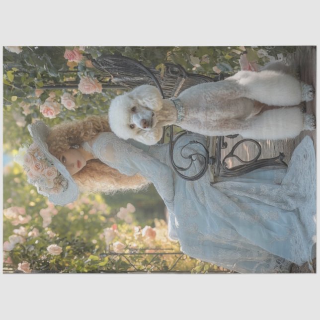 Decoupage Viktorianisch Dressed Lady Standard Pood Seidenpapier (Vorderseite)