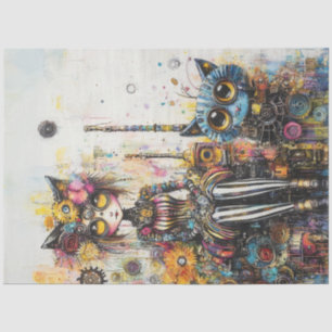 Decoupage Viktorianisch-era Mode Futuristic Boho2 Seidenpapier