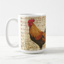 Decoupage Vintag Ephemera Farm Barn Rooster