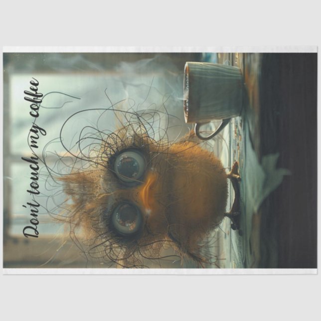 Decoupage Wackadoodle Touch meinen Kaffeebird nich Seidenpapier (Vorderseite)