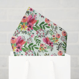 Decoupage Watercolor Floral Blume Seidenpapier