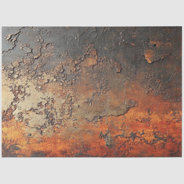 Decoupage Weathered Rust Textured Imitats beenden Seidenpapier (Vorderseite)