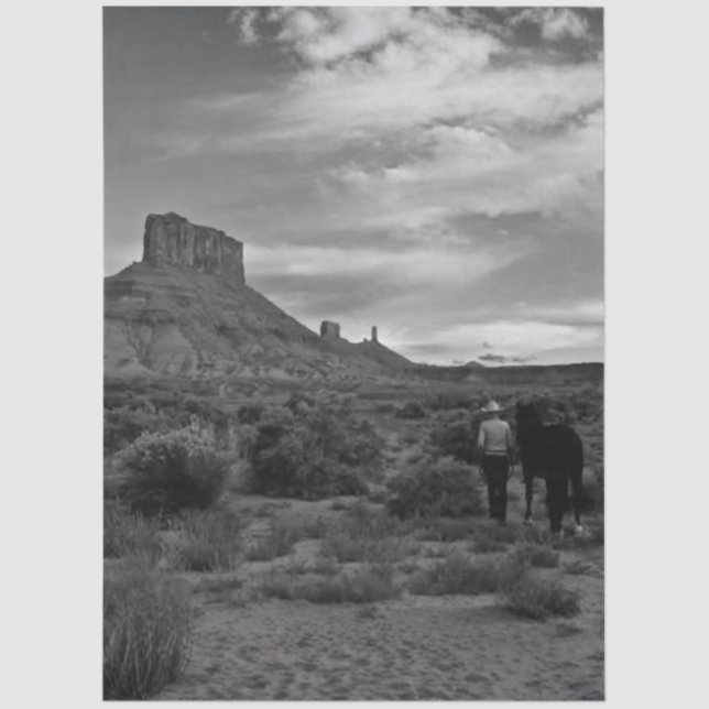 Decoupage Western Solitude Lisa Chappell Seidenpapier (Vorderseite)