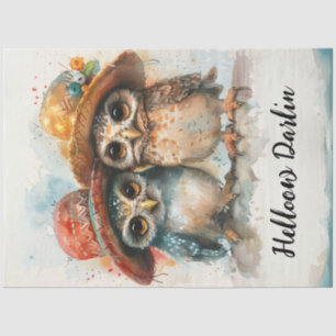 Decoupage Whimsical Boho Style Dressed Love Birds Seidenpapier