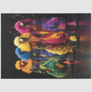 Decoupage Whimsical Coy's farbenfrohe Hunde Seidenpapier