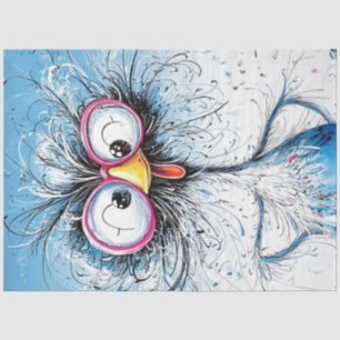 Decoupage Whimsical Drahthaar Wackadoodle Ostrich Seidenpapier