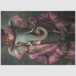 Decoupage Whimsical Fantasy Elephant Steampunk Seidenpapier
