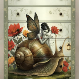 Decoupage Whimsical Flower Fairy Seidenpapier