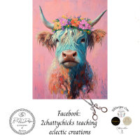 Decoupage Whimsical Highland Bessie