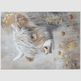 Decoupage Whimsical Highland Blume Seidenpapier