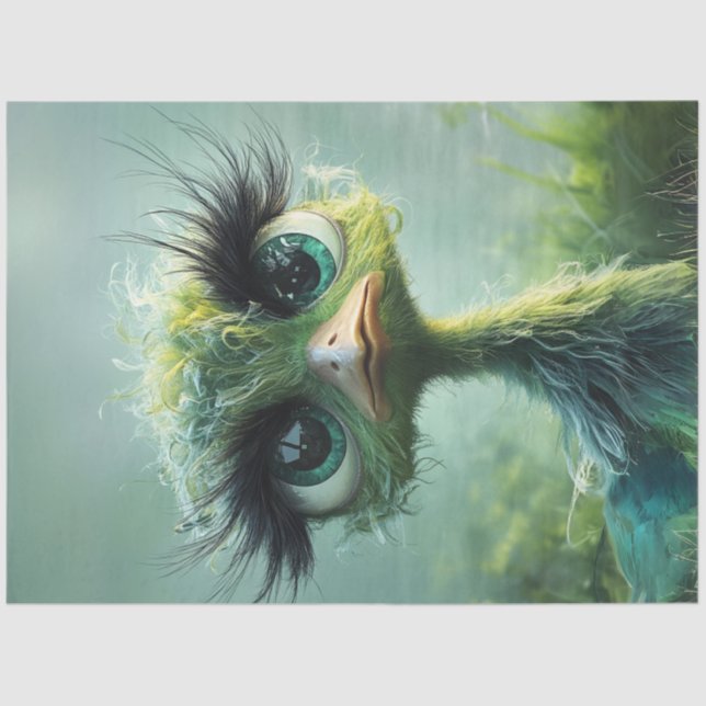 Decoupage Whimsical Lime Green Wackadoodle Seidenpapier (Vorderseite)