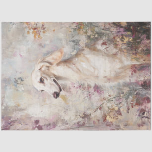 Decoupage Whimsical Saluki Dog Portrait Seidenpapier