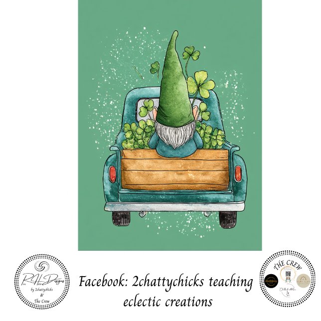 Decoupage Whimsical St. Patrick's Day Gnome  Seidenpapier (Von Creator hochgeladen)
