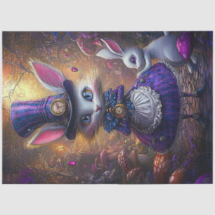 Decoupage Whimsical Viktorianisch Rabbit Gold & Li Seidenpapier