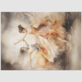 Decoupage Whimsical Watercolor Ballett Tänzer Seidenpapier