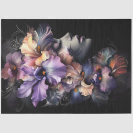 Decoupage Woman Floral Obsession Delicate Petals Seidenpapier