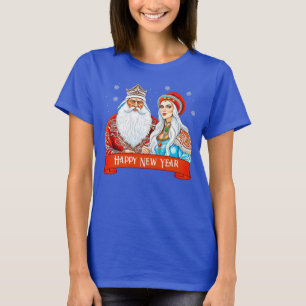 Ded Moroz und Snow Maiden T-Shirt