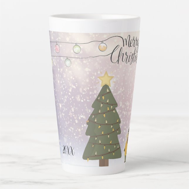 Ded Yellow Star Xmas Art Milchtasse (Vorderseite)