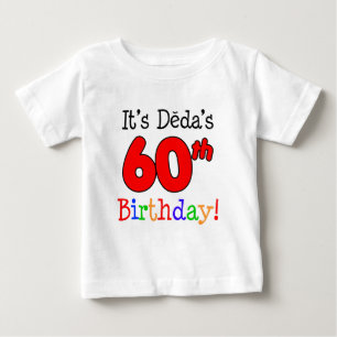 Dedas 60. Geburtstag Tschechischer Opa Baby T-shirt