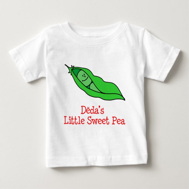 Dedas kleine süße Erbse Baby T-shirt (Vorderseite)