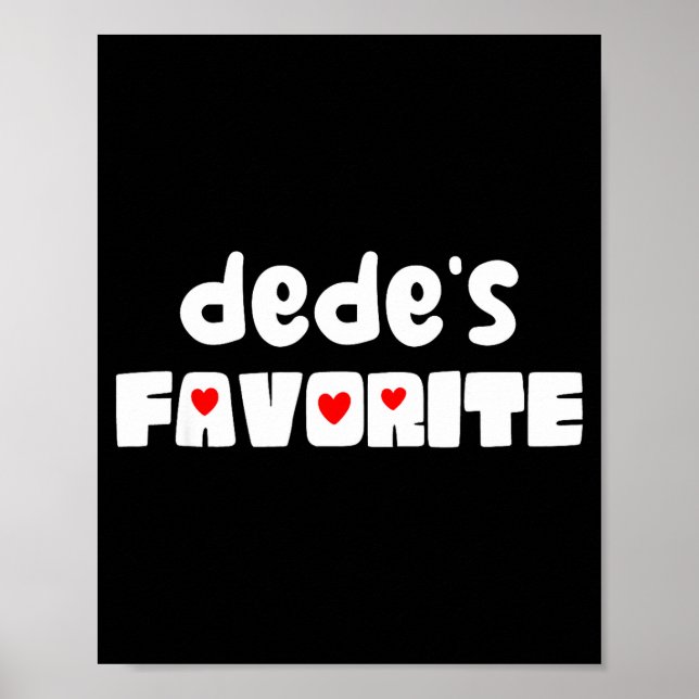 Dedes Lieblingsenkelkind lustiger Muttertag  Poster (Vorne)