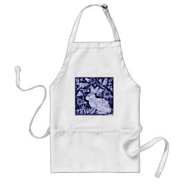 Dedham Blue Rabbit, Classic Blue & White Design Schürze