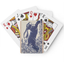 Dedham Blue Rabbit, Vintage Blau-Weiß-Design