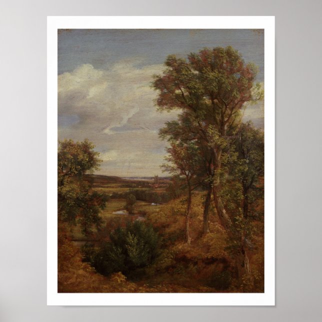 Dedham Vale, 1802 (Öl auf Leinwand) Poster (Vorne)