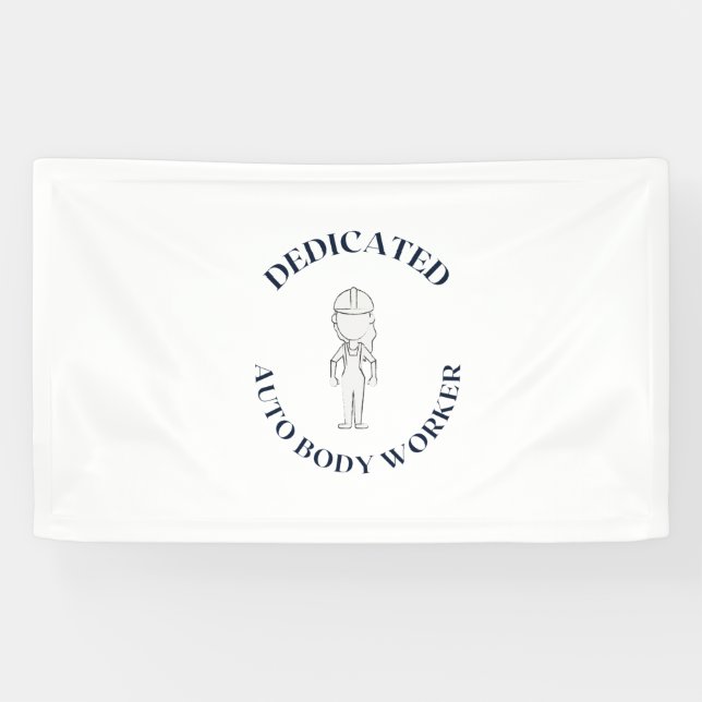 DEDICATED AUTO BODY TECHNICIAN BANNER (Horizontal)