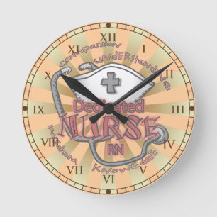 Dedicated Nurse Axiom  Runde Wanduhr