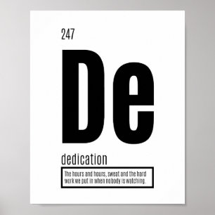 Dedication - Grundlegende Erfolgsfaktoren Poster