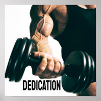 Dedication Motivierend Workout Muskeln