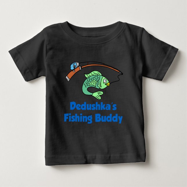 Dedushka Fishing Buddy Baby T-shirt (Vorderseite)