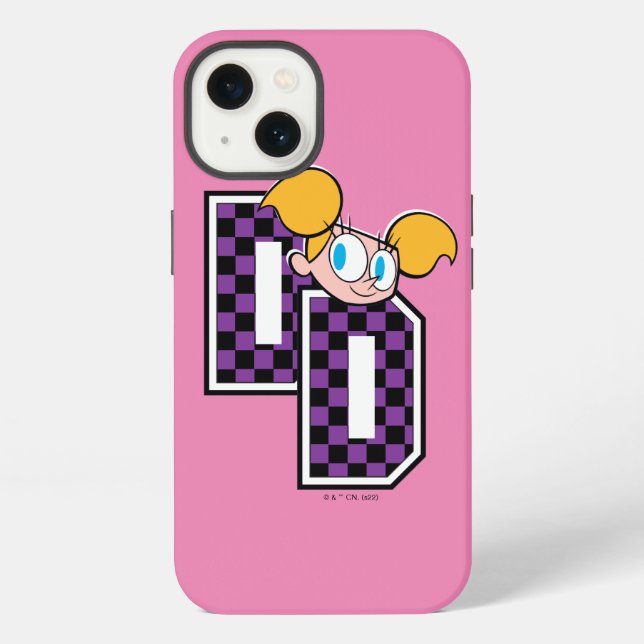 Dee Dee Athletik-Buchstaben Grafik iPhone Hülle (Rückseite)