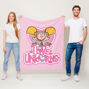 Dee Dee - I Liebe Unicorns Fleecedecke