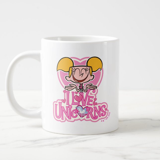 Dee Dee - I Liebe Unicorns Jumbo-Tasse (Links)