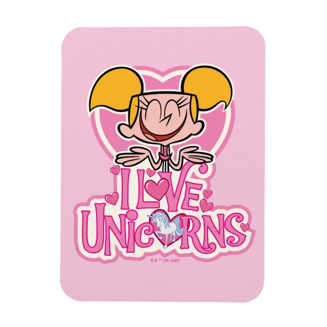 Dee Dee - I Liebe Unicorns Magnet (Vertikal)